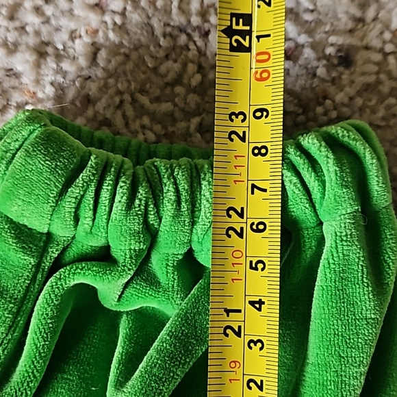 Gucci Velvet Neon Lime Green Zip Up Cardigan Sweater Jacket Sz. XS - Picture 10 of 10